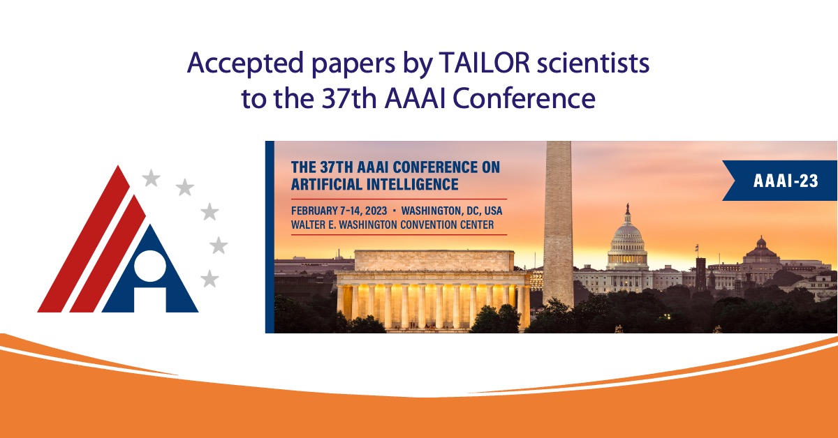 Accepted papers by TAILOR scientists to AAAI 2023